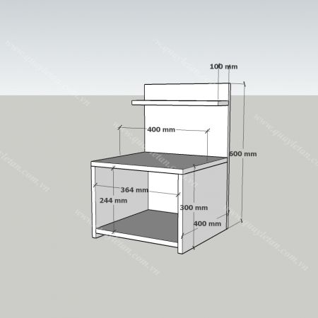 KỆ TRANG TRÍ GỖ ĐỨNG KTTG 03